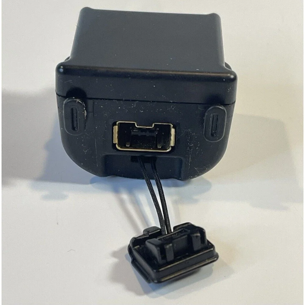 OEM Nintendo Wii RVL-026 Black Motion Plus Adapter w/ Rubber Sleeve & Nunchuck